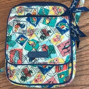 Vera Bradley Floral Crossbody Bag in Blue and Green